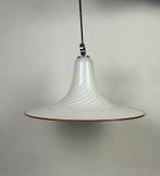Vintage Italiaanse glazen hanglamp Venice glas, Vintage mid century, 50 tot 75 cm, Ophalen of Verzenden, Glas