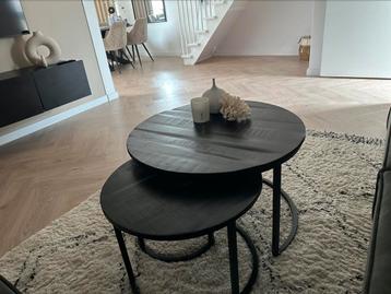 3 ronde salontafels
