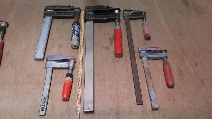 5 lijmtangen gegoten, Doe-het-zelf en Verbouw, Gereedschap | Handgereedschap, Gebruikt, Ophalen of Verzenden