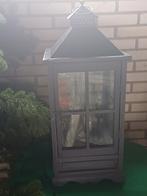 Mooi grote  houten lantaarn met verlichting., Ophalen