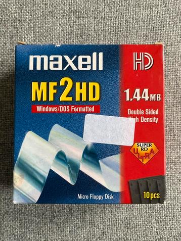 Maxell Disk 1.44MB 3.5" mF2HD Form 10Pk beschikbaar voor biedingen