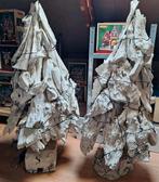 Twee kerstbomen hout/schors, Ophalen, Gebruikt