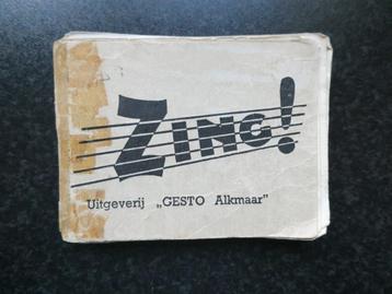Zangbundeltje " ZING " uit 1958