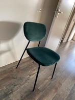 8 donkergroene velours eettafelstoelen, Huis en Inrichting, Ophalen of Verzenden, Vijf, Zes of meer stoelen