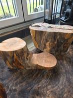 Unieke salontafeltjes met wielen, Huis en Inrichting, 50 tot 100 cm, Rond, Minder dan 50 cm, 50 tot 100 cm