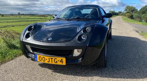 Smart Roadster 2004 Zwart 100pk en hardtop, Auto's, Smart, Particulier, Roadster, Benzine, Cabriolet, Geïmporteerd, Zwart, Ophalen
