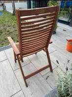 Inklapbare houten tuinstoel, Ophalen, Gebruikt, Hout, Inklapbaar