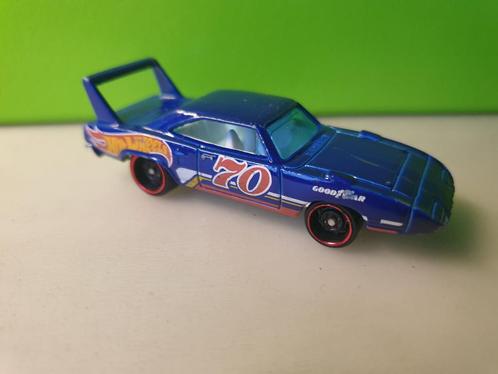 Hotwheels - Plymouth Superbird [blauw] 1/60, Hobby en Vrije tijd, Modelauto's | Overige schalen, Gebruikt, Auto, Ophalen of Verzenden