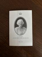 Overlijdens bedankkaart Juliana, Verzamelen, Koninklijk Huis en Royalty, Verzenden, Nieuw, Kaart, Foto of Prent