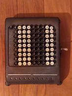 Antieke ijzeren Burroughs rekenmachine +gebruiksaanwijzing, Ophalen of Verzenden