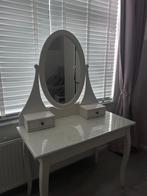 IKEA Kaptafel met spiegel, Huis en Inrichting, Gebruikt, 100 tot 150 cm, Hout, 50 tot 100 cm