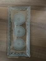 Vintage Glazen Cakeschaal, Antiek en Kunst, Ophalen of Verzenden