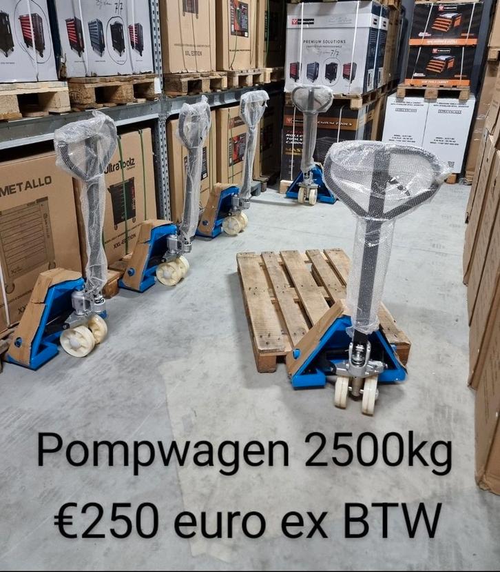 pompwagen 2500 kg Kleur geel, Doe-het-zelf en Verbouw, Palletwagens en Pompwagens, Nieuw, Ophalen of Verzenden