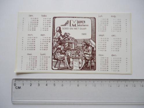 sticker oud Moonen mode schoenen retro winkel vintage 1986, Verzamelen, Stickers, Zo goed als nieuw, Bedrijf of Vereniging, Verzenden