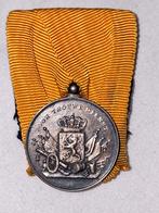 Trouwe dienst medaille van zilver type 'J', Ophalen of Verzenden, Landmacht, Nederland, Lintje, Medaille of Wings