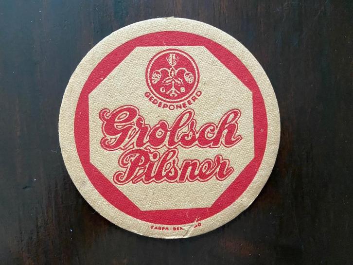 Grolsch Pilsener bierviltjes.6 verschillende, Verzamelen, Biermerken, Gebruikt, Viltje(s), Grolsch, Ophalen of Verzenden