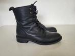 Manfield zwarte leren veterlaarsjes maat 38, Kleding | Dames, Schoenen, Zwart, Lage of Enkellaarzen, Ophalen of Verzenden, Zo goed als nieuw