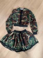 Camouflage set maat S / 164, Kleding | Dames, Ophalen of Verzenden, Zo goed als nieuw, Maat 38/40 (M), Carnaval