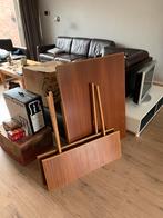 Vintage uitschuif tafel, Huis en Inrichting, Ophalen of Verzenden, Rechthoekig, 50 tot 100 cm