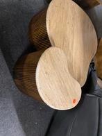 Travertin Salontafel met Mango Hout - B Keuze, Ophalen, Nieuw, Overige vormen