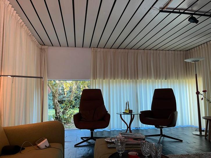 Gordijnen 227 hoog, uiterlijk 29 september ophalen, Huis en Inrichting, Stoffering | Gordijnen en Lamellen, Zo goed als nieuw