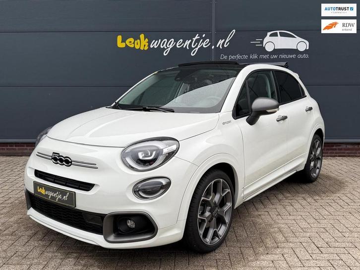 Fiat 500 X 1.5 Hybrid Sport Aut. *vouwdak elektrisch: uniek, Auto's, Fiat, Bedrijf, Te koop, 500X, ABS, Achteruitrijcamera, Adaptive Cruise Control