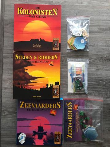 Kolonisten Catan tm 6p Basis, Steden en Ridders, Zeevaarders beschikbaar voor biedingen