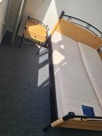 Metalen bed 140x200. Pullman matrassen en 2 nachtkastjes, Zwart, Tweepersoons, Zo goed als nieuw, X
