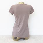 Vintage Shirtje33 100% Viscose (S) - 461 € 15,-, Kleding | Dames, T-shirts, ---, Ophalen of Verzenden, Bruin, Zo goed als nieuw