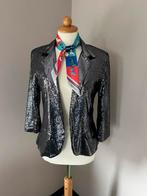‘Rare’ blazer met zilveren pailletten mt XS/S, Ophalen of Verzenden, Zo goed als nieuw, Jasje, Maat 34 (XS) of kleiner