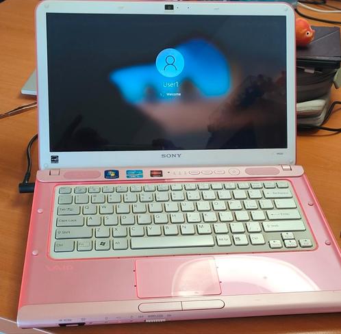 W10 - Roze Sony VAIO Laptop - 2.4GHz(4T) 8GB RAM, 500 GB SSD, Computers en Software, Windows Laptops, Gebruikt, 15 inch, SSD, 2 tot 3 Ghz
