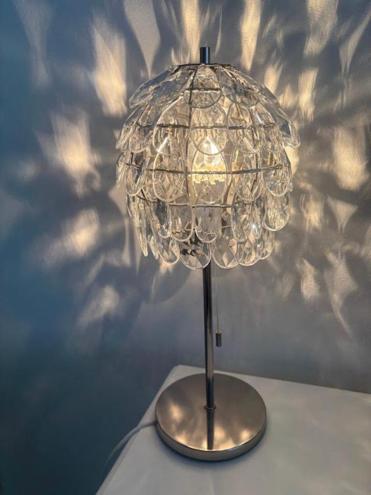 Tafel lampen 2 stuks IKEA, Huis en Inrichting, Lampen | Tafellampen, Zo goed als nieuw, Minder dan 50 cm, Glas, Metaal, Ophalen