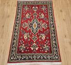 Vintage handgeknoopt perzisch tapijt ghom 130x78, Huis en Inrichting, Info@SlatsAntiek.nl, 100 tot 150 cm, Perzisch, Rechthoekig