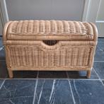 Opbergbankje met deksel rotan, Minder dan 50 cm, 50 tot 100 cm, Ophalen of Verzenden, Zo goed als nieuw