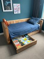 Steiger houten bed 200x90 matras maat, Ophalen, Gebruikt, 90 cm, Eenpersoons