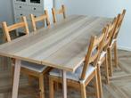 dining table with chairs, Ophalen, 50 tot 100 cm, Zo goed als nieuw, Vijf personen of meer