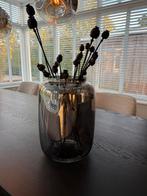 Grote vaas smoke grijs/grey, Ophalen, Zo goed als nieuw, Overige kleuren, Minder dan 50 cm