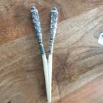 Antieke handschoenspanner met zilveren handvat, Antiek en Kunst, Ophalen of Verzenden