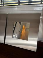 Rvs lijst geborsteld spiegels, Ophalen, Vierkant, Zo goed als nieuw, Minder dan 100 cm