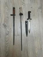 Zweedse m1896 bajonet wo1/wo2 origineel met schede!, Ophalen of Verzenden, Overige gebieden, Mes of Dolk