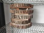 Dienbladen echt houten boomstamschijven onbewerkt, Huis en Inrichting, Ophalen, Nieuw, Rond, Hout