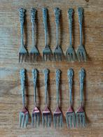 12 Vintage Gero Zilmeta gebaksvorkjes bloemen, Antiek en Kunst, Ophalen of Verzenden