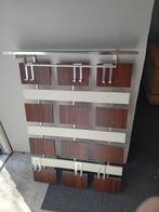 Vintage garderobe kapstok hout rvs, Huis en Inrichting, Wandkapstok, Ophalen of Verzenden, Zo goed als nieuw, Minder dan 100 cm