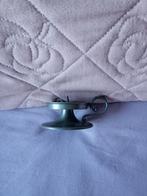 Vintage Tinnen Kaarsenhouder met Handvat, Antiek en Kunst, Ophalen of Verzenden, Koper of Brons
