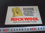 sticker ROCKWOOL experts in natuurlijke isolatie, Ophalen, Zo goed als nieuw, Sticker