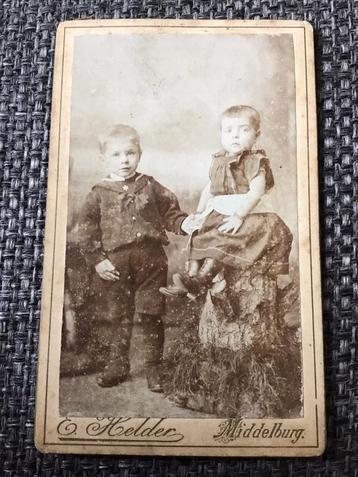 CDV, Kinderen, Eppe Helder, Middelburg, Carte de Visite beschikbaar voor biedingen