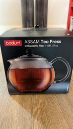 Bodum assam tea press theepot, Huis en Inrichting, Keuken | Potten en Pannen, Nieuw, Ophalen of Verzenden