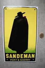 Emaille reclamebordje Sandeman, Verzamelen, Ophalen of Verzenden, Zo goed als nieuw, Reclamebord