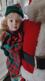 grote holiday creations kerstman met kind bij lantaarn 90 cm, Ophalen, Gebruikt