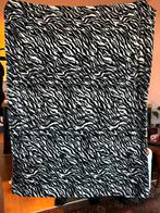 Grote, warme en zachte woondeken met zebra print, Ophalen of Verzenden, Gebruikt